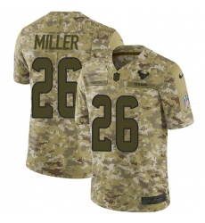 Men's Nike Houston Texans #26 Lamar Miller Limited Camo 2018 Salute to Service NFL Jersey