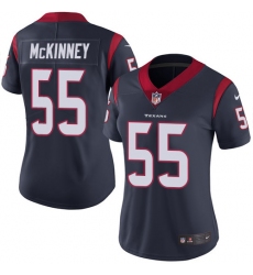 Women's Nike Houston Texans #55 Benardrick McKinney Limited Navy Blue Team Color Vapor Untouchable NFL Jersey