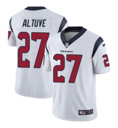 Men's Nike Houston Texans #27 Jose Altuve Limited White Vapor Untouchable NFL Jersey