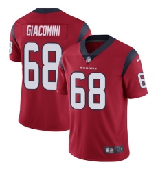 Youth Nike Houston Texans #68 Breno Giacomini Red Alternate Vapor Untouchable Limited Player NFL Jersey