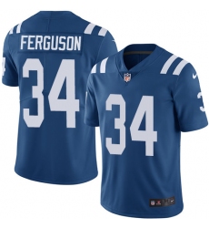 Men's Nike Indianapolis Colts #34 Josh Ferguson Royal Blue Team Color Vapor Untouchable Limited Player NFL Jersey