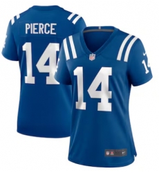 Women's Indianapolis Colts #14 Alec Pierce Limited Blue Royal Player Jersey