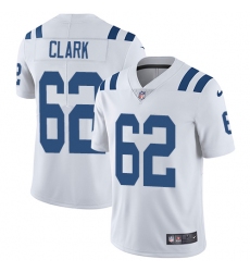 Men's Nike Indianapolis Colts #62 Le'Raven Clark White Vapor Untouchable Limited Player NFL Jersey