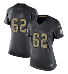 Women's Nike Indianapolis Colts #62 Le'Raven Clark Limited Black 2016 Salute to Service NFL Jersey