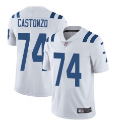 Youth Nike Indianapolis Colts #74 Anthony Castonzo White Vapor Untouchable Limited Player NFL Jersey
