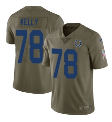 Youth Nike Indianapolis Colts #78 Ryan Kelly Limited Olive 2017 Salute to Service NFL Jersey