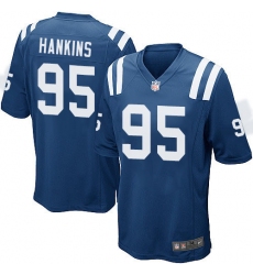 Men's Nike Indianapolis Colts #95 Johnathan Hankins Game Royal Blue Team Color NFL Jersey