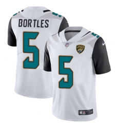 Men's Nike Jacksonville Jaguars #5 Blake Bortles White Vapor Untouchable Limited Player NFL Jersey