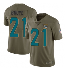 Youth Nike Jacksonville Jaguars #21 A.J. Bouye Limited Olive 2017 Salute to Service NFL Jersey