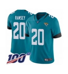 Youth Nike Jacksonville Jaguars #20 Jalen Ramsey Teal Green Alternate Vapor Untouchable Limited Player 100th Season NFL Jersey