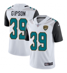 Men's Nike Jacksonville Jaguars #39 Tashaun Gipson White Vapor Untouchable Limited Player NFL Jersey