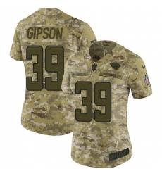 Women's Nike Jacksonville Jaguars #39 Tashaun Gipson Limited Camo 2018 Salute to Service NFL Jersey
