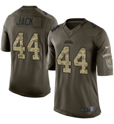 Men's Nike Jacksonville Jaguars #44 Myles Jack Elite Green Salute to Service NFL Jersey