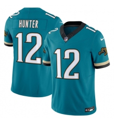 Men's Jacksonville Jaguars #12 Travis Hunter Throwback 2025 Draft Vapor Untouchable Football Stitched Jersey