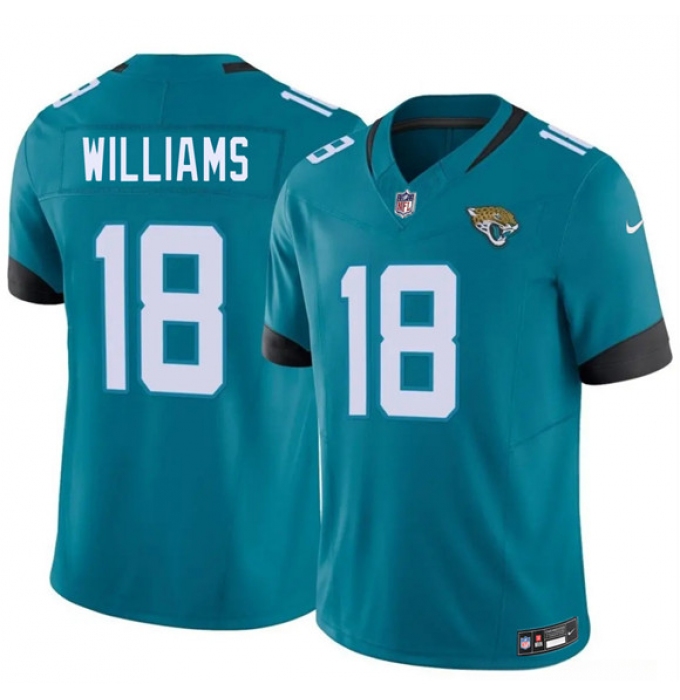 Men's Jacksonville Jaguars #18 C.J. Williams Teal 2026 Draft F.U.S.E. Vapor Untouchable Limited Football Stitched Jersey
