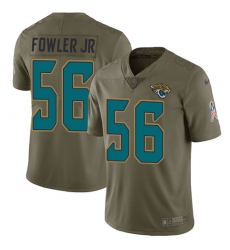 Men's Nike Jacksonville Jaguars #56 Dante Fowler Jr Limited Olive 2017 Salute to Service NFL Jersey