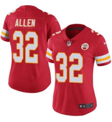 Women's Nike Kansas City Chiefs #32 Marcus Allen Red Team Color Vapor Untouchable Limited Player NFL Jersey