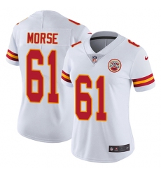 Women's Nike Kansas City Chiefs #61 Mitch Morse White Vapor Untouchable Limited Player NFL Jersey