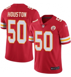 Men's Nike Kansas City Chiefs #50 Justin Houston Red Team Color Vapor Untouchable Limited Player NFL Jersey
