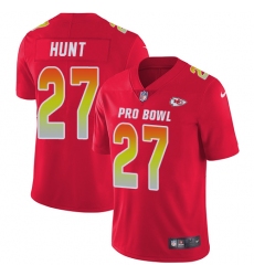 Women's Nike Kansas City Chiefs #27 Kareem Hunt Limited Red 2018 Pro Bowl NFL Jersey