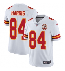 Youth Nike Kansas City Chiefs #84 Demetrius Harris White Vapor Untouchable Limited Player NFL Jersey