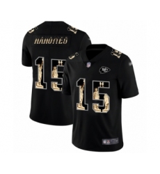 Men's Kansas City Chiefs #15 Patrick Mahomes II Limited Black Statue of Liberty Football Jersey