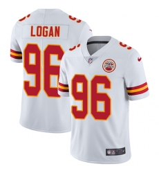 Youth Nike Kansas City Chiefs #96 Bennie Logan White Vapor Untouchable Limited Player NFL Jersey