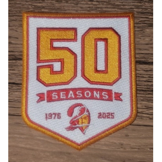 Tampa Bay Buccaneers 50TH Anniversary Patch Gold Biaog
